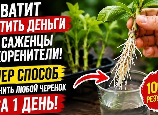Мощный и естественный укоренитель для растений. Ничего не стоит, саженцы быстро пустят корни